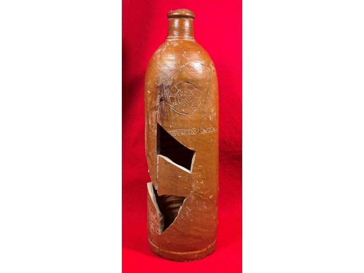 Reconstructed Ceramic Seltzer Bottle - Hut Site Recovery