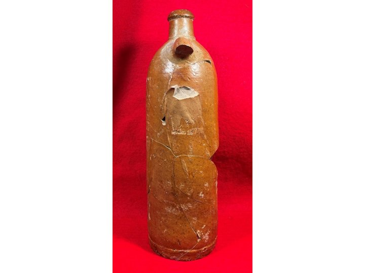 Reconstructed Ceramic Seltzer Bottle - Hut Site Recovery