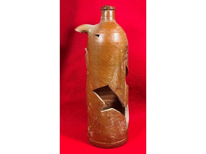 Reconstructed Ceramic Seltzer Bottle - Hut Site Recovery