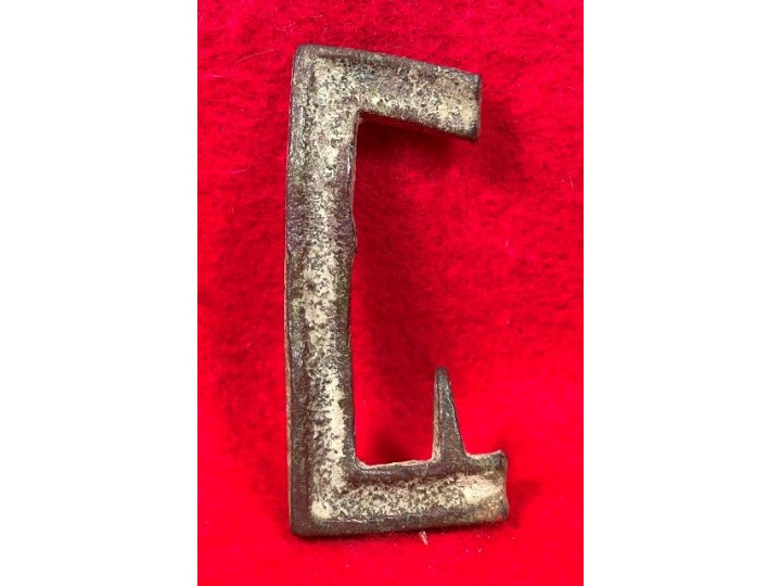 Confederate "Gutter-Back" Frame Buckle Portion with Fixed Tongue