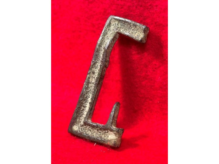 Confederate "Gutter-Back" Frame Buckle Portion with Fixed Tongue