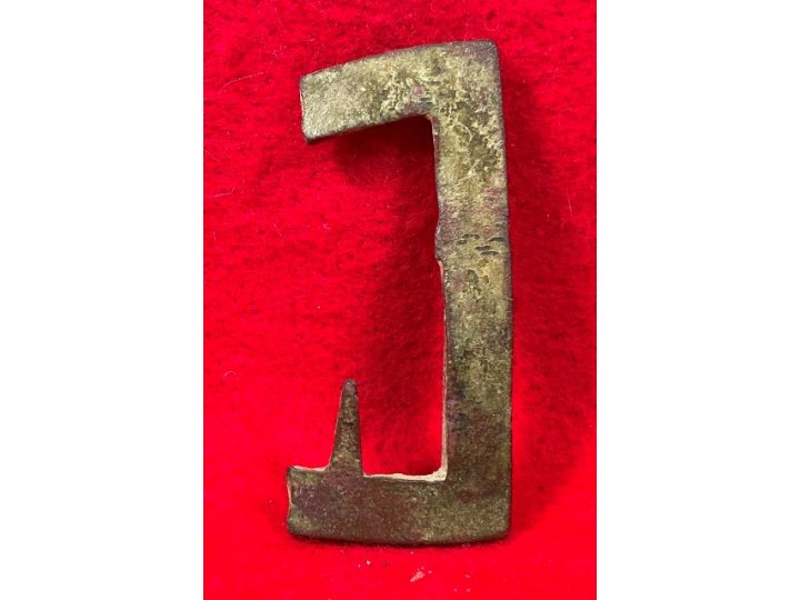 Confederate "Gutter-Back" Frame Buckle Portion with Fixed Tongue