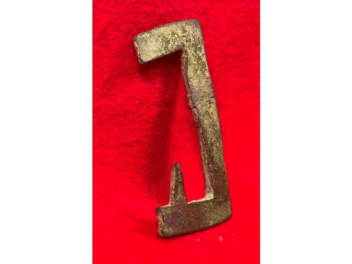 Confederate "Gutter-Back" Frame Buckle Portion with Fixed Tongue