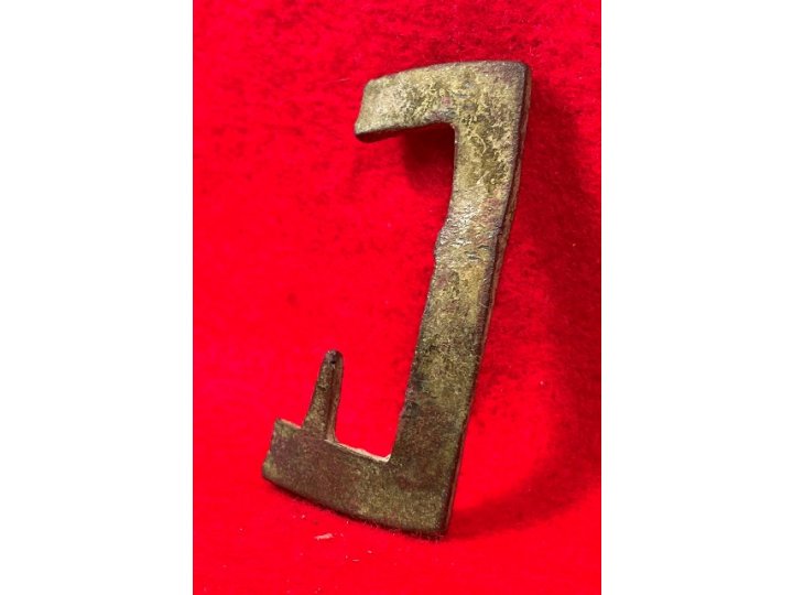 Confederate "Gutter-Back" Frame Buckle Portion with Fixed Tongue