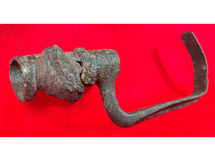 US Model 1855 Socket Bayonet - Hook - Wood Growth Remnant