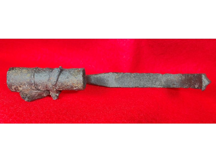 US Model 1855 Socket Bayonet - Hook - Wood Growth Remnant