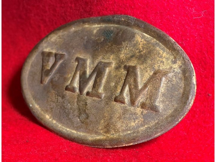 Volunteer Maine Militia "VMM" Cartridge Box Plate