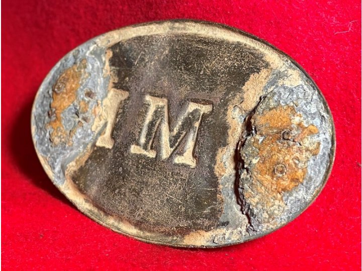 Volunteer Maine Militia "VMM" Cartridge Box Plate