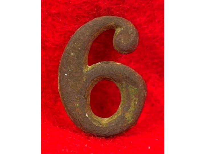 Regimental Number "6" or "9" - Small Size