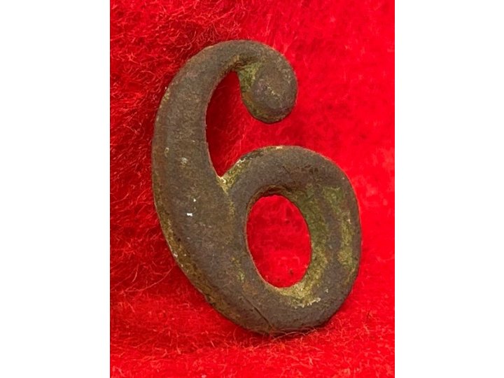 Regimental Number "6" or "9" - Small Size