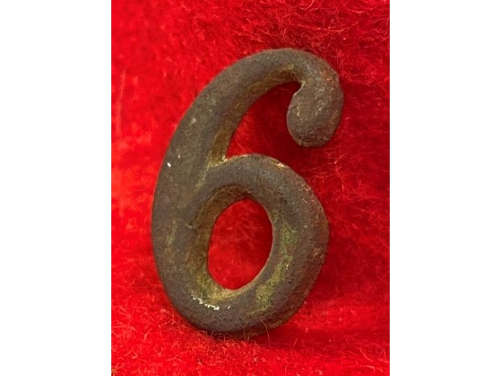 Regimental Number "6" or "9" - Small Size