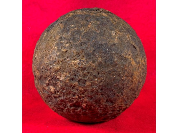 Confederate 12-Pounder Shell with Original Wood Fuze Plug