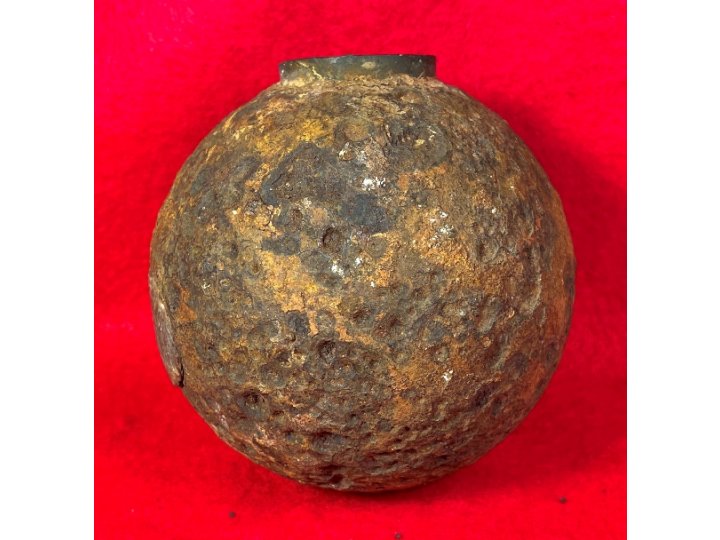 Confederate-6 Pounder "Side-Loader" Case-Shot - Lead Side-Plug