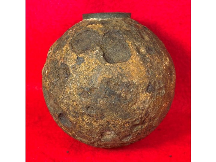 Confederate-6 Pounder "Side-Loader" Case-Shot - Lead Side-Plug