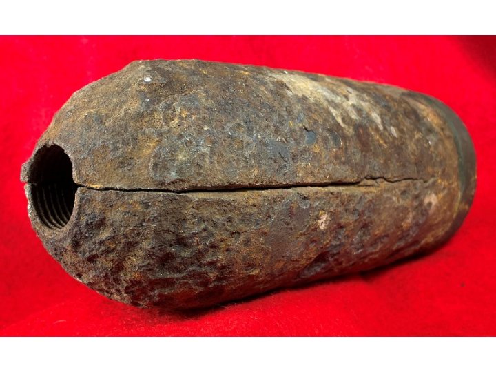 Confederate 3.5-Inch "Long Pattern" Read-Parrott Case-Shot with Star Cavity