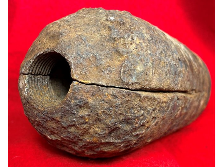 Confederate 3.5-Inch "Long Pattern" Read-Parrott Case-Shot with Star Cavity