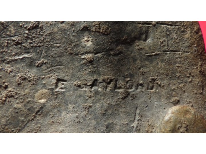A Maker Marked US Belt Plate - Marked "E. GAYLORD" & Carved Letter "H"