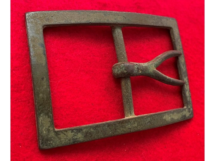 Confederate "Forked Tongue" Frame Waist Belt Buckle - Large Size - High Quality