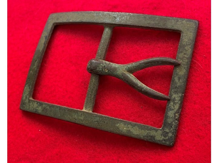 Confederate "Forked Tongue" Frame Waist Belt Buckle - Large Size - High Quality