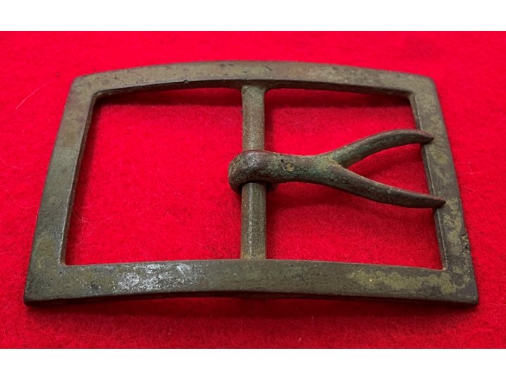 Confederate "Forked Tongue" Frame Waist Belt Buckle - Large Size - High Quality
