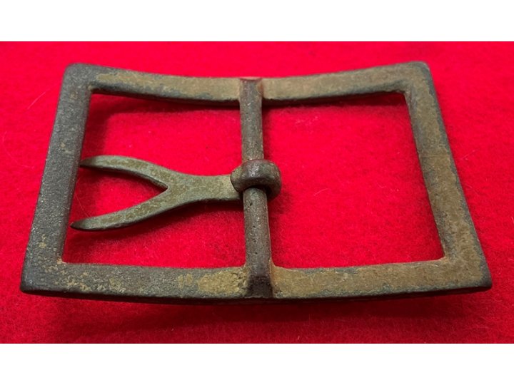 Confederate "Forked Tongue" Frame Waist Belt Buckle - Large Size - High Quality