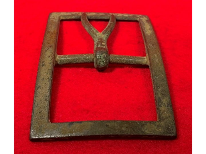 Confederate "Forked Tongue" Frame Waist Belt Buckle - Large Size - High Quality