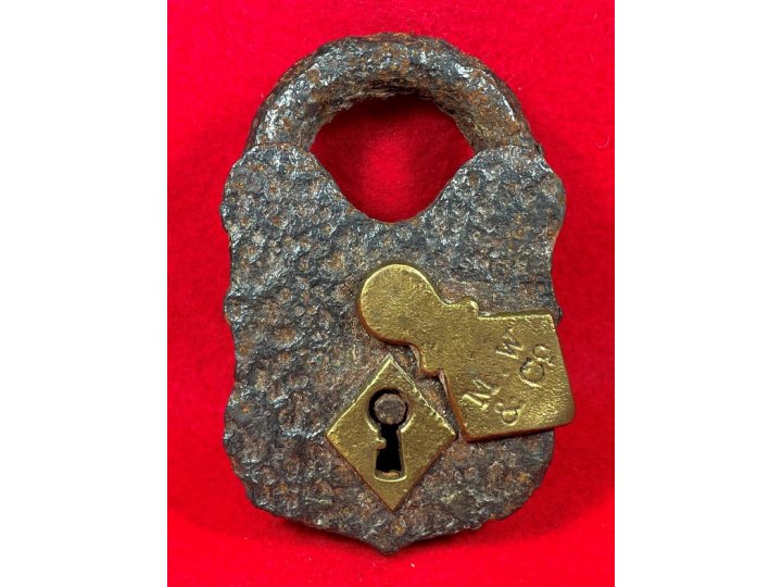 Smokehouse Padlock - "M.W & Co."