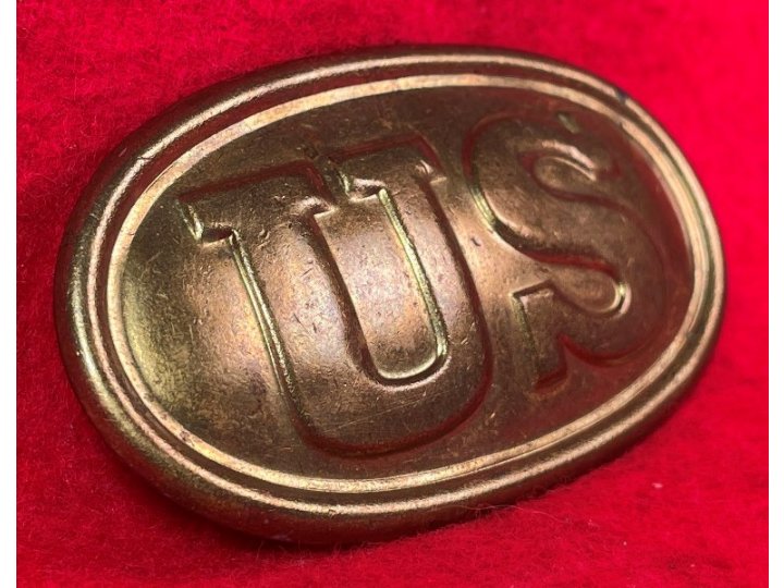 US Cartridge Box Plate - Small Size - Marked "W. H. SMITH / BROOKLYN"