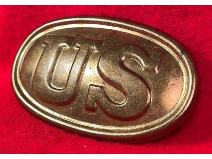 US Cartridge Box Plate - Small Size - Marked "W. H. SMITH / BROOKLYN"