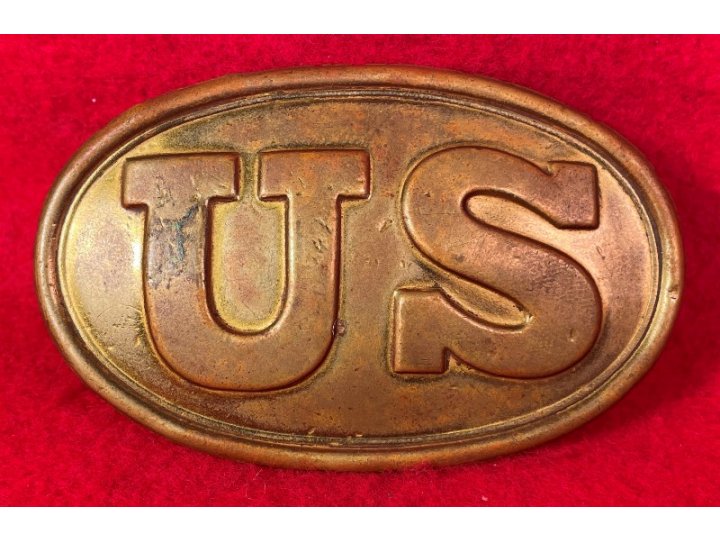 US Cartridge Box Plate - Large Size - Marked "W. H. SMITH / BROOKLYN" - High Quality