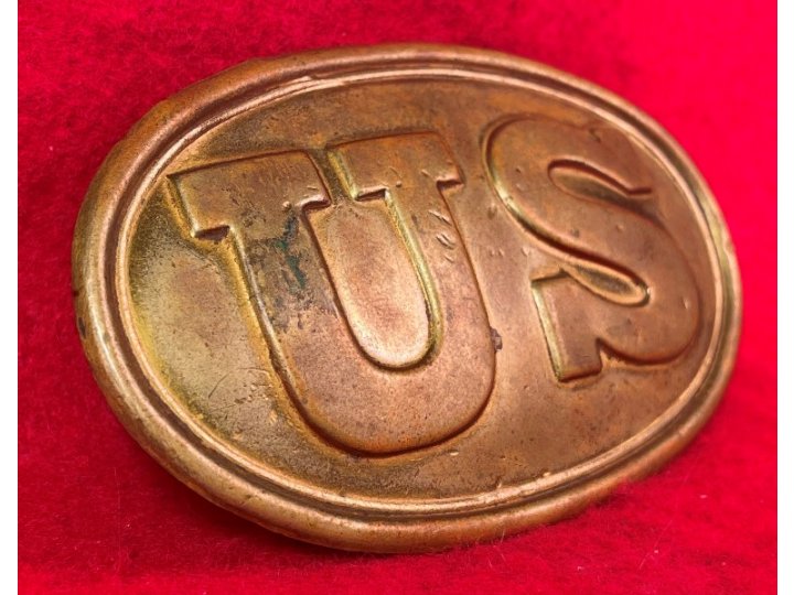 US Cartridge Box Plate - Large Size - Marked "W. H. SMITH / BROOKLYN" - High Quality