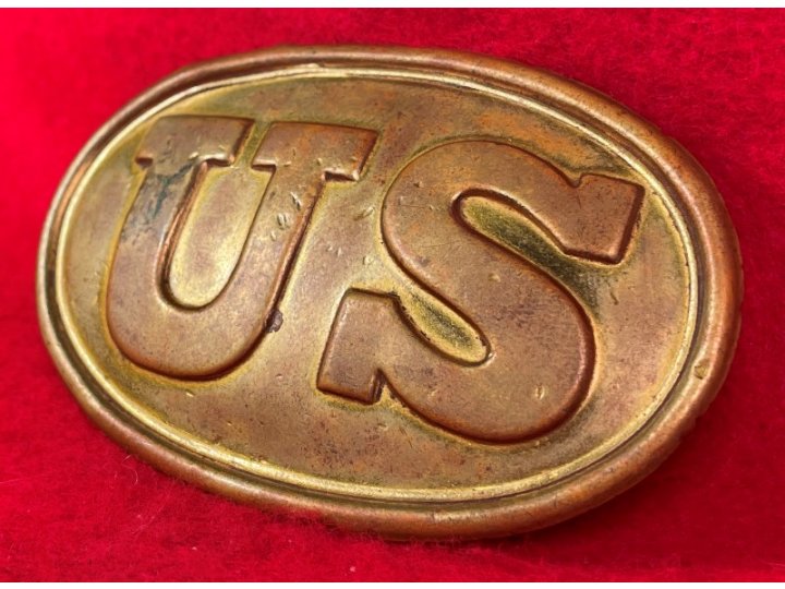 US Cartridge Box Plate - Large Size - Marked "W. H. SMITH / BROOKLYN" - High Quality