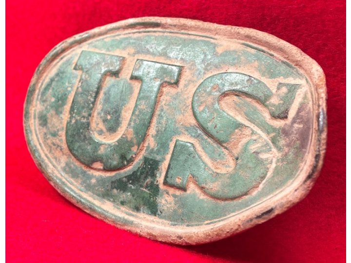US Cartridge Box Plate - With Very Rare Mark of "J. Iden / 137 Elm St. N.Y" - Catlett Brothers Collection