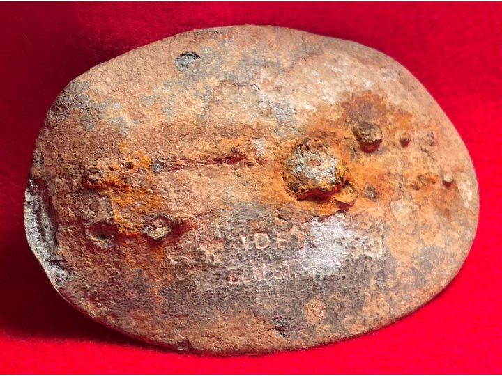 US Cartridge Box Plate - With Very Rare Mark of "J. Iden / 137 Elm St. N.Y" - Catlett Brothers Collection