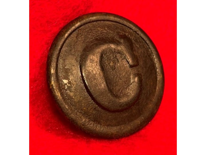 Confederate Cavalry Coat Button - Rare Type - CS 142