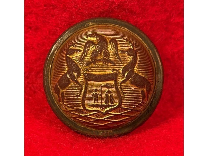 Michigan State Seal Coat Button