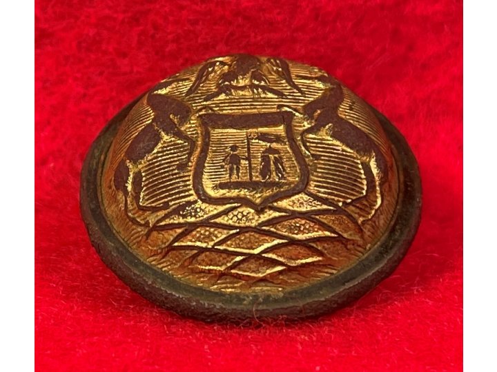 Michigan State Seal Coat Button