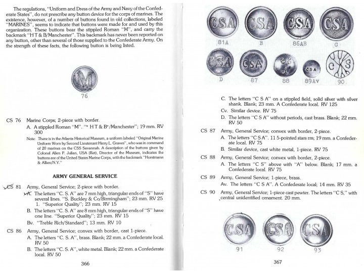 Record of American Uniform and Historical Buttons - Bicentennial Edition