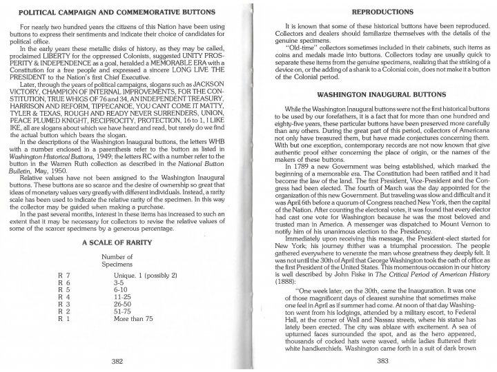 Record of American Uniform and Historical Buttons - Bicentennial Edition