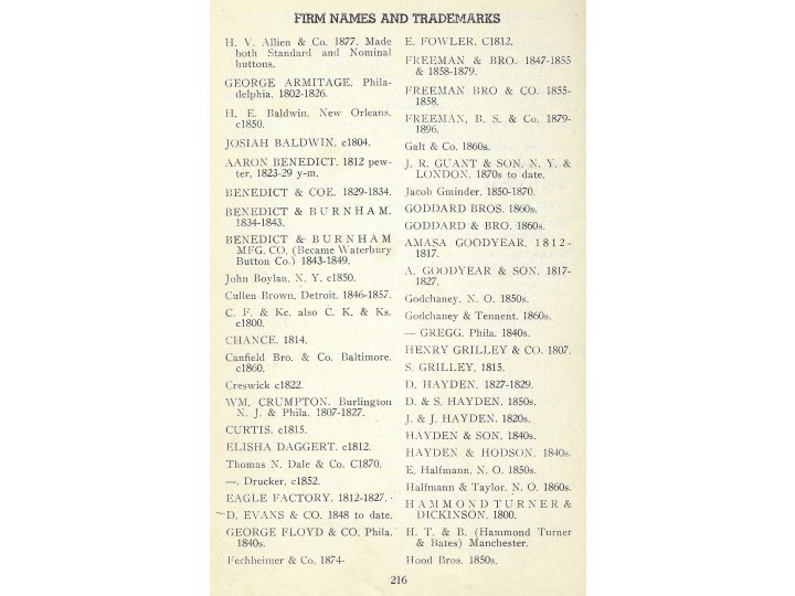 Uniform Buttons American Armed Forces 1784-1948 - Volumes I & II