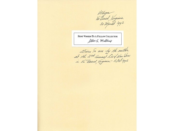 Confederate Belt Buckles & Plates - 1st Edition - Signed - Out of Print