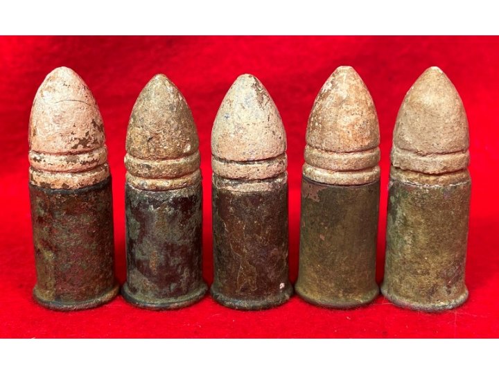 Five Spencer Carbine Cartridges