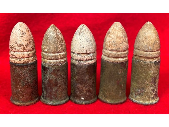 Five Spencer Carbine Cartridges