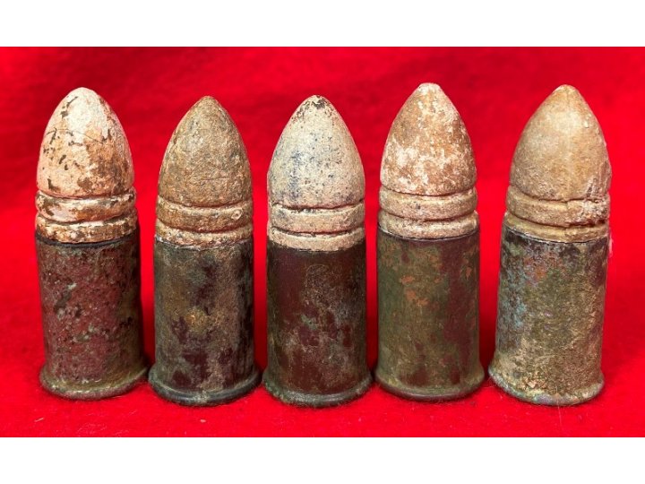 Five Spencer Carbine Cartridges