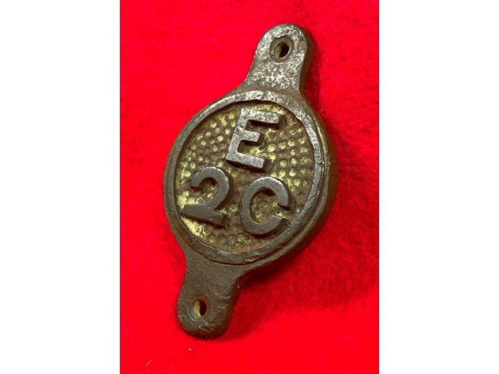 Rare Federal Bridle Bit Boss Insignia - Company E 2nd Cavalry
