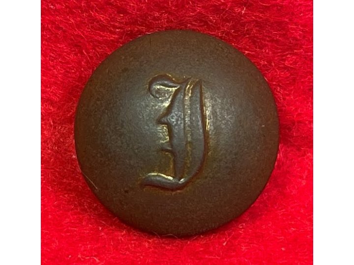 Confederate Script Infantry Coat Button - Small Script "I"