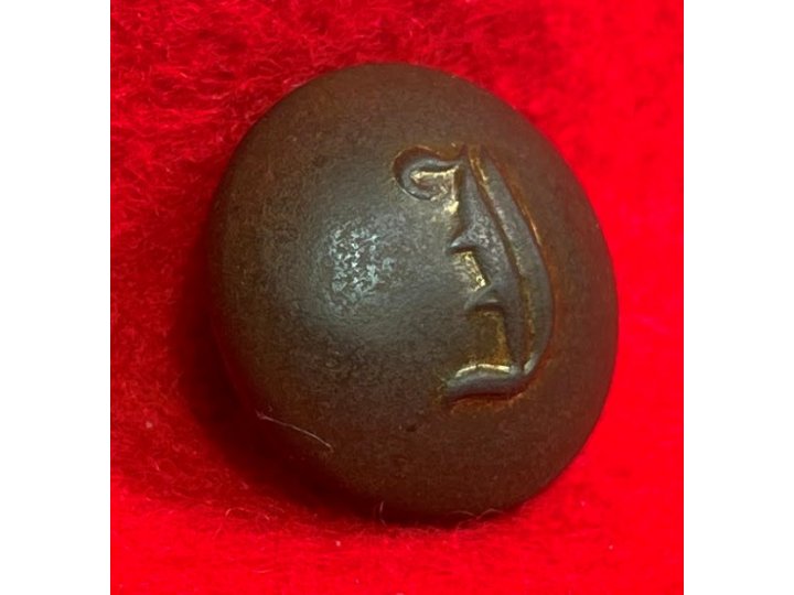Confederate Script Infantry Coat Button - Small Script "I"
