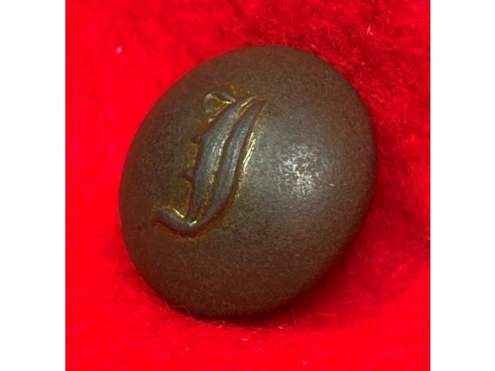Confederate Script Infantry Coat Button - Small Script "I"