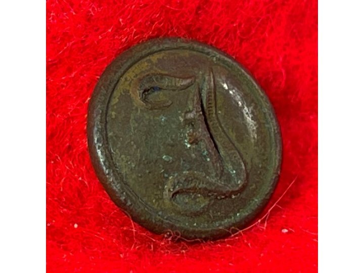 Confederate Infantry Cuff Button - "Script I"