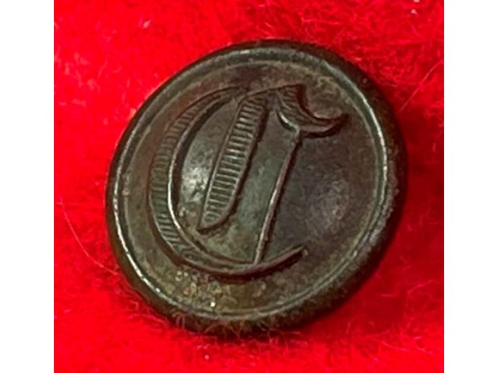Confederate Cavalry Cuff Button - "Script C"